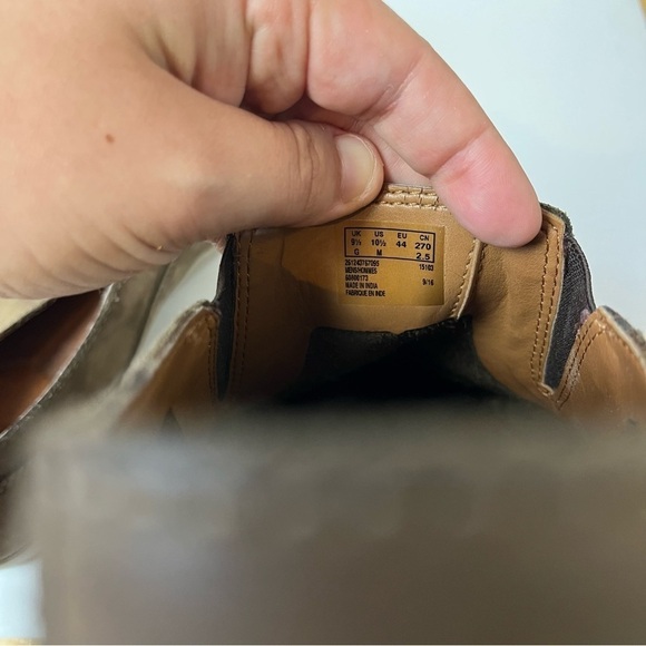 Clarks Brown Slip On Loafers 10.5 - Picture 8 of 9